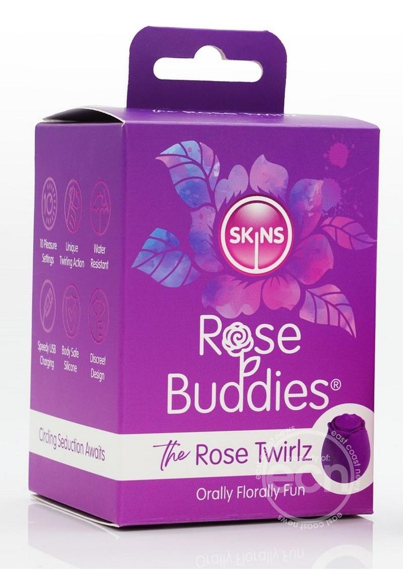 Skins Rose Buddies Rose Twirlz Rechargeable Silicone Clitoral Vibrator   Lady Konfidential