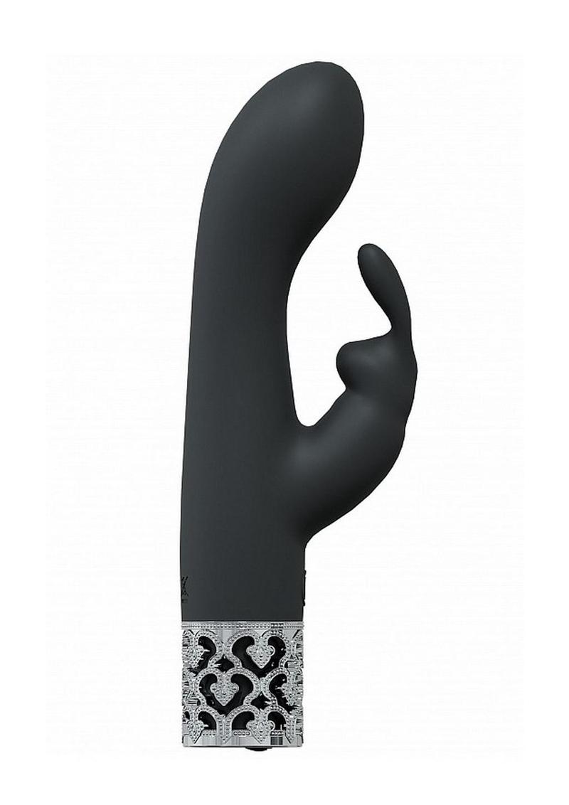 Royal Gems | Royal Rabbit Rechargeable Silicone Vibrator | Black