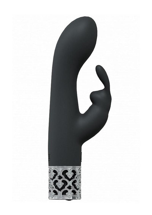 Royal Gems | Royal Rabbit Rechargeable Silicone Vibrator | Black