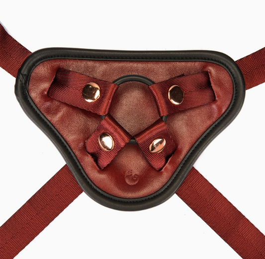 Liebe Seele Leather Strap-on Harness Red Wine