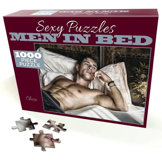 Sexy Puzzles | Men in Bed - Chase | 1000 Piece Puzzle