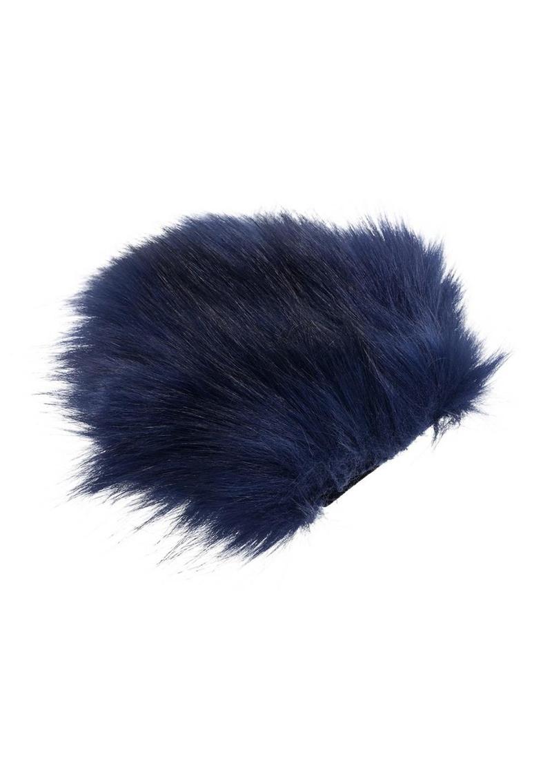 Sportsheets | "Cougar" Spiked Fuzzy Sensory Glove | Navy/Gold