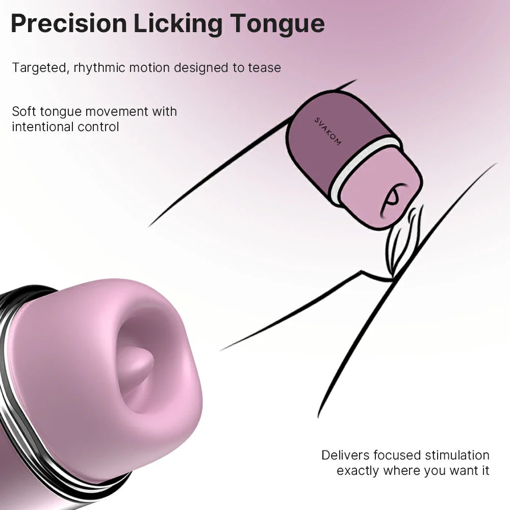 Svakom | Klitty | Oral Sex Simulator - Licking & Sucking Dual Action Toy