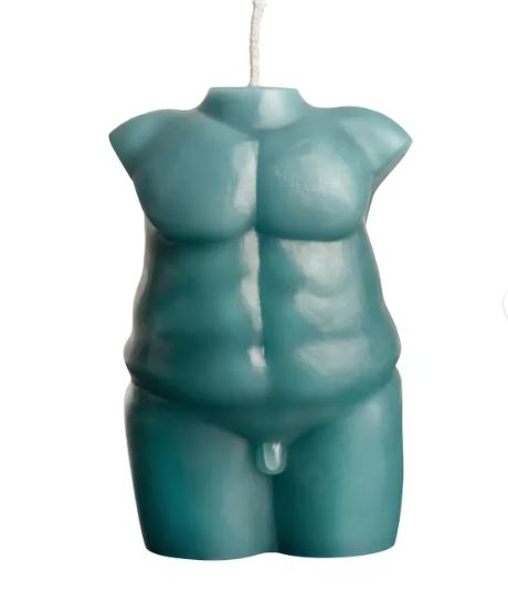 Drip Candle Torso Form | Masculine Figure Candle