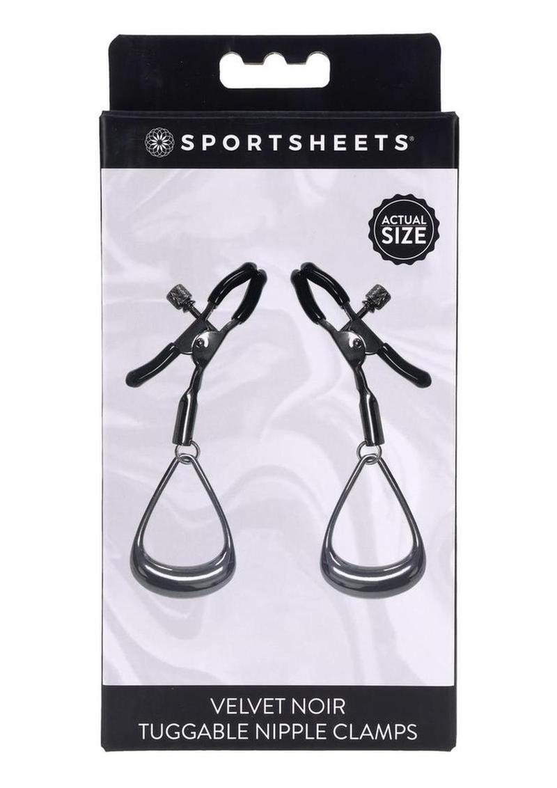 Sportsheets | Nipple Clamps | Velvet Noir Tuggable Nipple Clamps