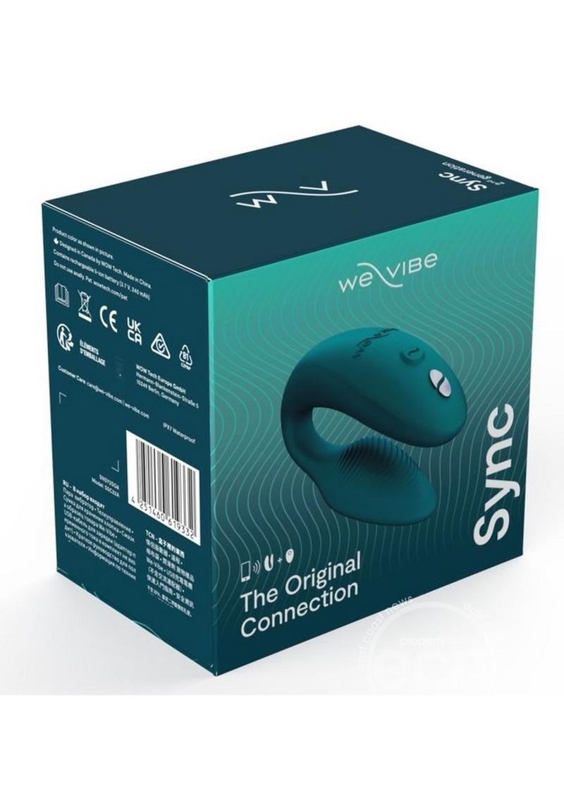 We-Vibe Sync 2 Rechargeable Silicone Couples Vibrator with Remote Control - Green Velvet
