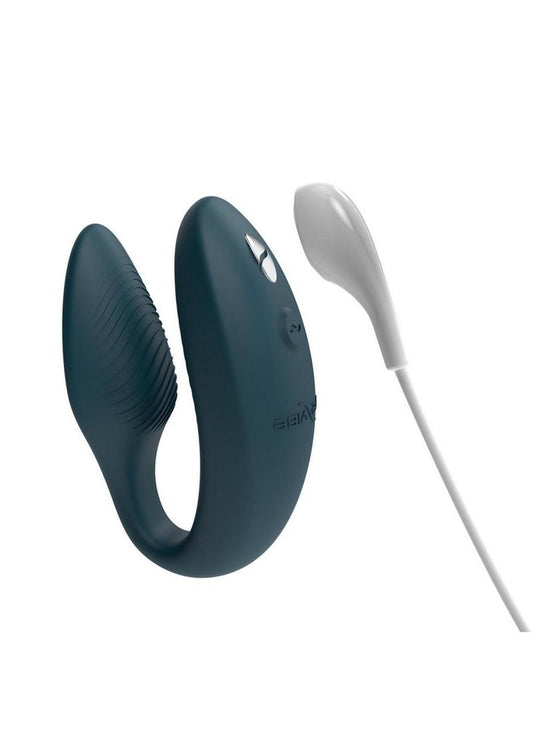 We-Vibe Sync 2 Rechargeable Silicone Couples Vibrator with Remote Control - Green Velvet