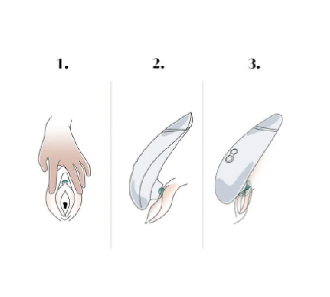 Step-by-step tutorial on how to use a clitoral sucker. Demonstrates opening the clitoral hood for easier access. 