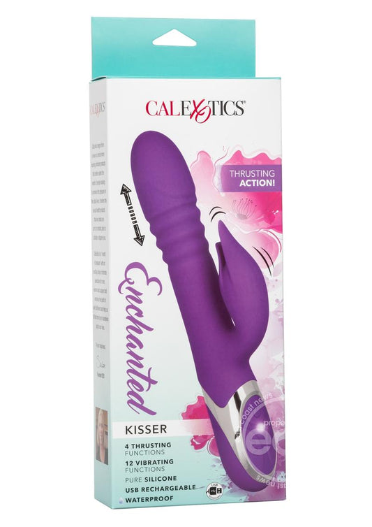 Enchanted Kisser Rechargeable Silicone Thrusting Rabbit Vibrator