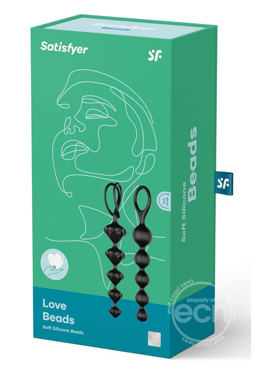 Satisfyer Love Beads Silicone Anal Beads Black