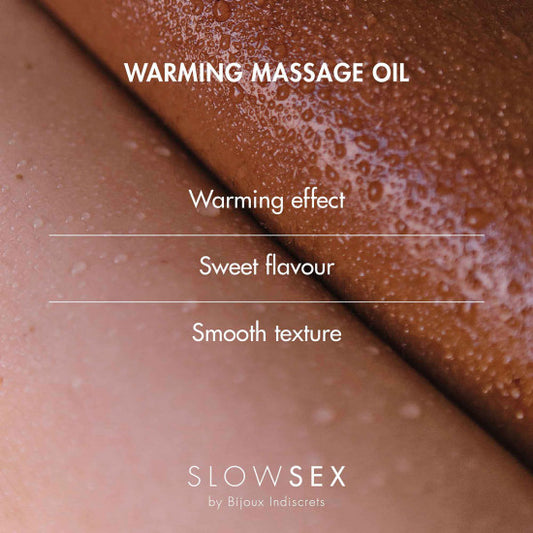 Bijoux Indiscrets Slow Sex Warming Massage Oil 1.69oz