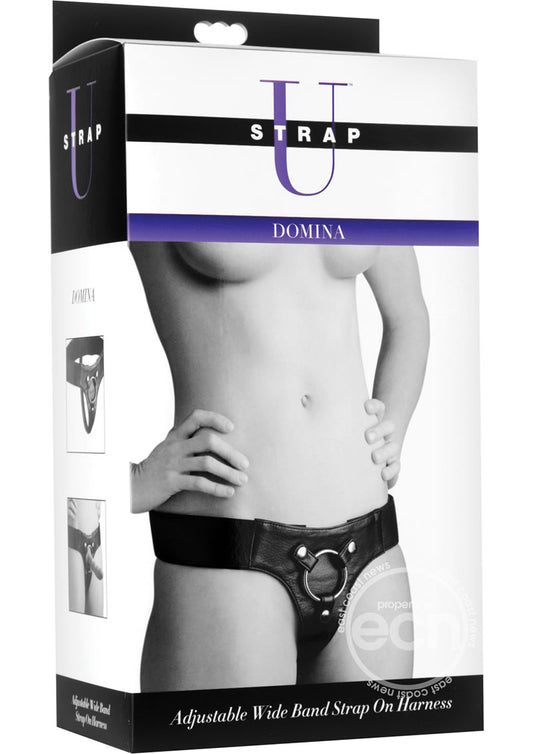 Strap U Domina Adjustable Wide Band Strap On Harness