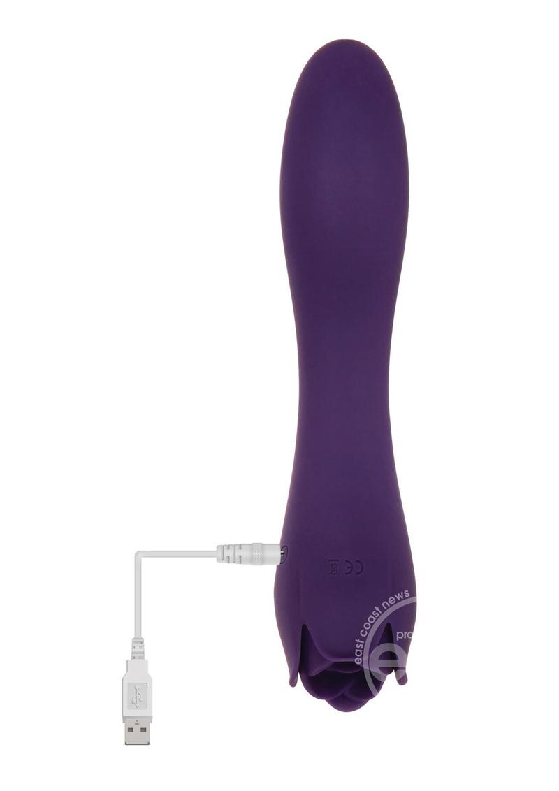 Thorny Rose Rechargeable Silicone Dual-End Vibrator
