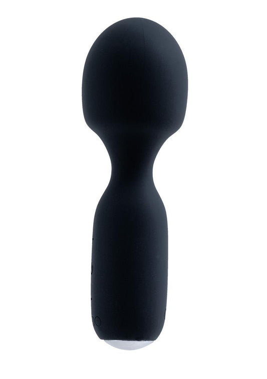 VeDO Wini Silicone Rechargeable Mini Wand Massager - Just Black
