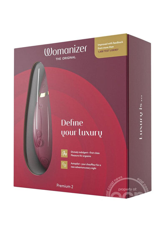 Womanizer Premium 2 Rechargeable Silicone Clitoral Stimulator